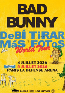 Place Bad Bunny - Paris la Defénse Arena